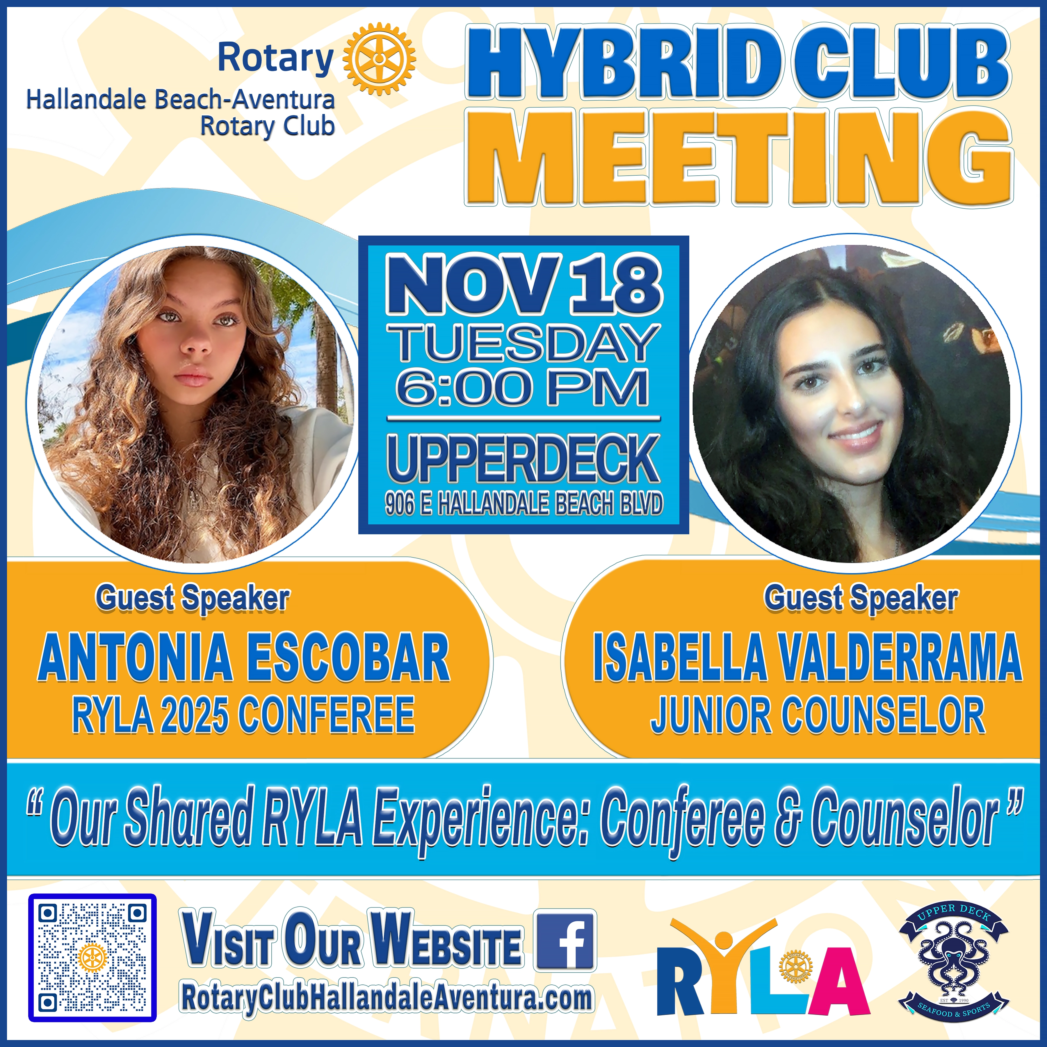 Hybrid Club Meeting: Tue., Nov 18th @ 6:00 pm